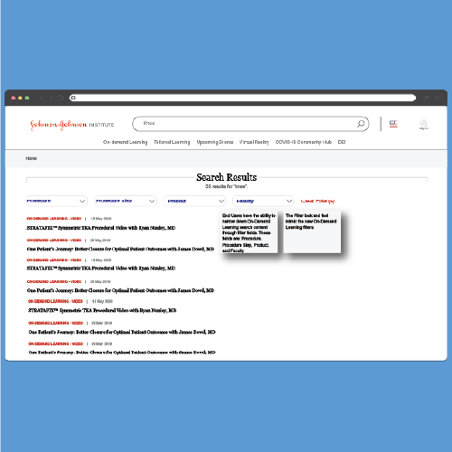 user search mock-up