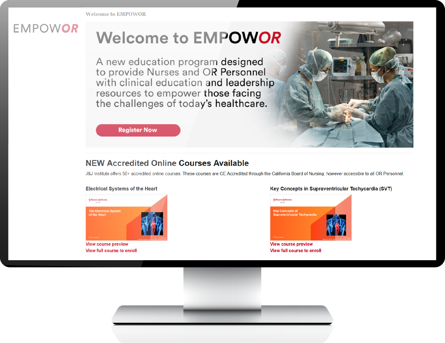 graphic of desktop devices of the JJI.com EMPOWOR page