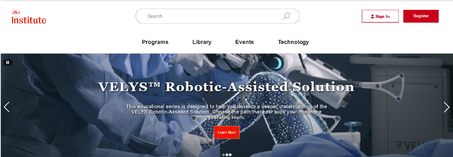 JJI homepage after the redesign
