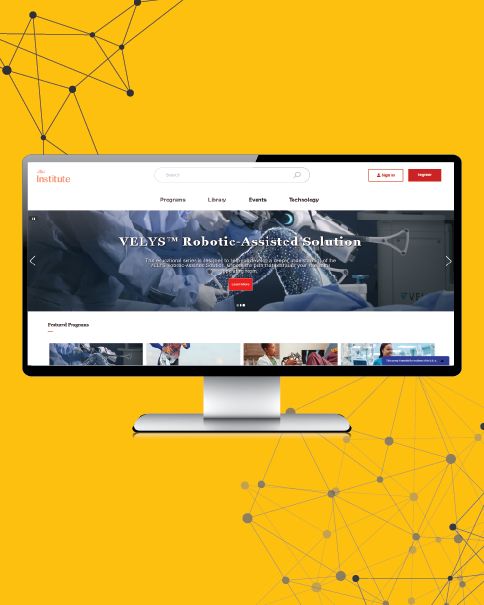 UI/UX web design and brand upkeep on global healthcare education site