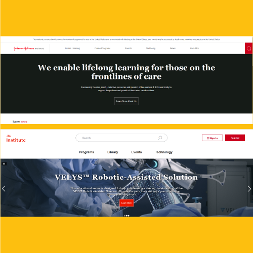 JnJInstitute homepage redesgin