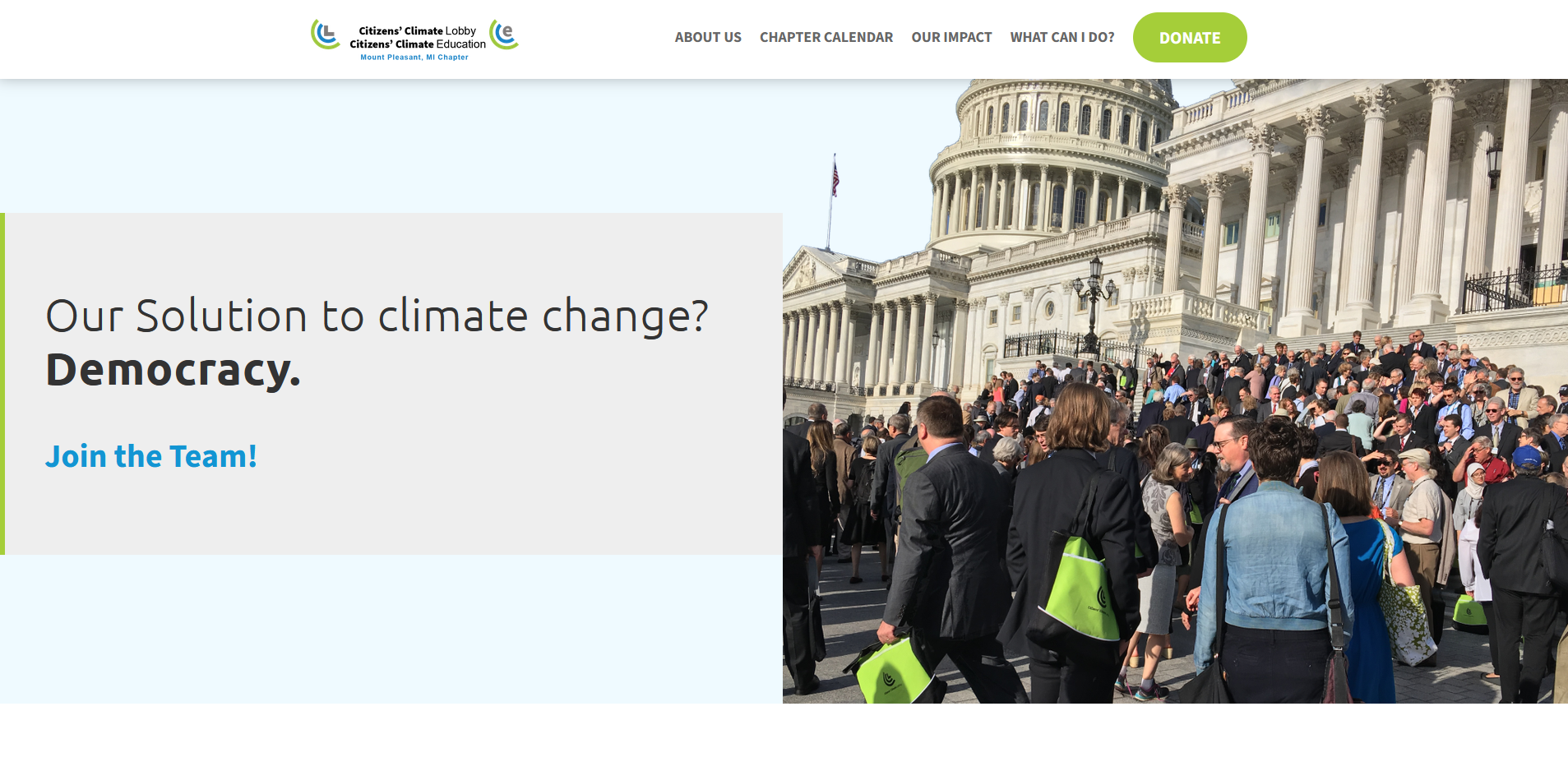 JJI homepage after the redesign